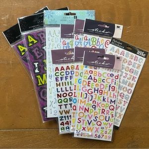 Alphabet Stickers Bundle | Scrapbooking, Crafting